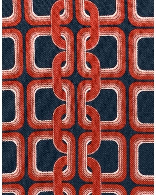 Gresham Blake Red Scarlet Chain Scarf for men