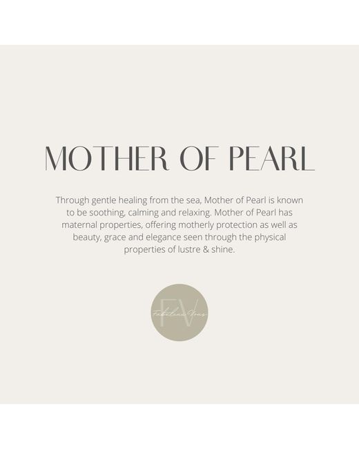 FV Jewellery Gray La Stèle Mother Of Pearl Ring