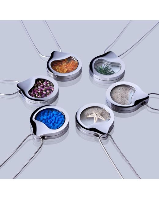 My Little Nature Blue Handcrafted Designer Statement Necklace With Natural Provence – Floral-Inspired Jewelry Pendant