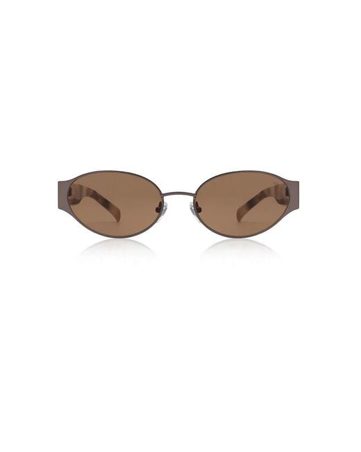 A.Kjærbede Brown Bella Sunglasses Matte Cookie Dough