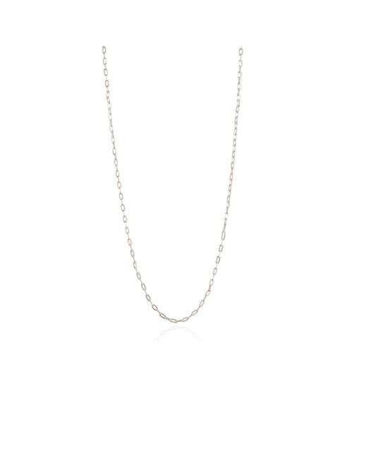 Lila Rasa Metallic Paperclip Chain Necklace Xsmall