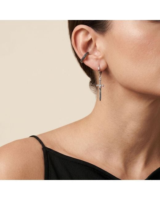 Jaredjamin Blue Elara Cz Plated Ear Cuff