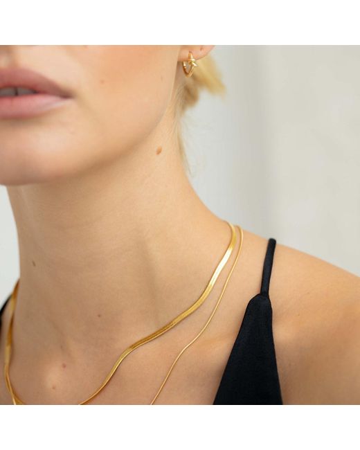 Arctic Fox & Co. Metallic Double Snake And Rope Chain Necklace