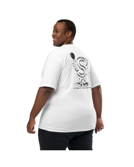 Anchor and Crew White Gustatory Originals Sustainability Crisis Heavy Cotton Embroidered T-Shirt for men