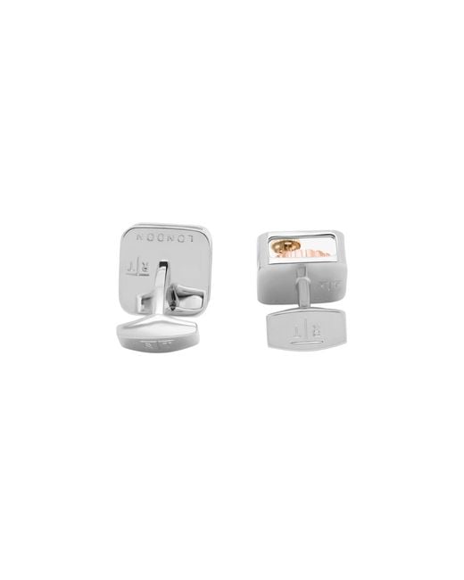 Tateossian Metallic Square Gear Cufflinks for men