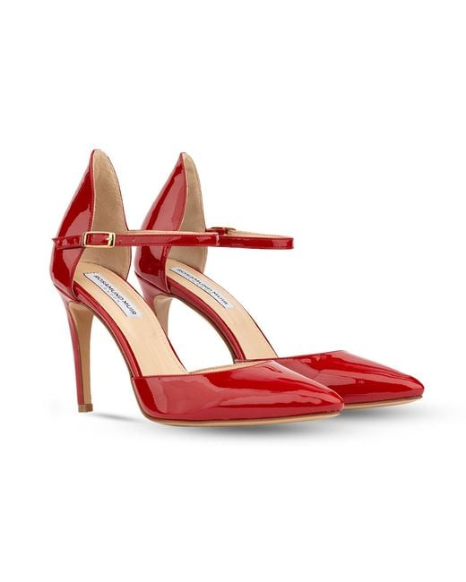 Rosamund Muir London Red Lumina Patent Heels