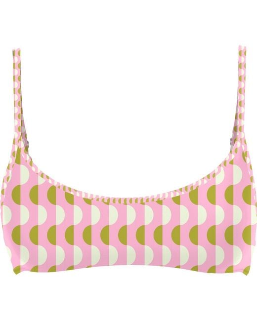 Blackbough Swim Pink Lydia Scoop Neck Top Slopes