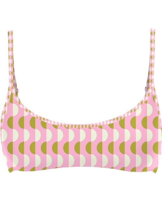 Blackbough Swim Pink Lydia Scoop Neck Top Slopes