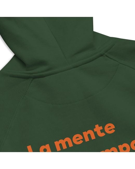 Anchor and Crew Green Bottle Creativity Is The Sport Creative Standard Organic Cotton Hoodie