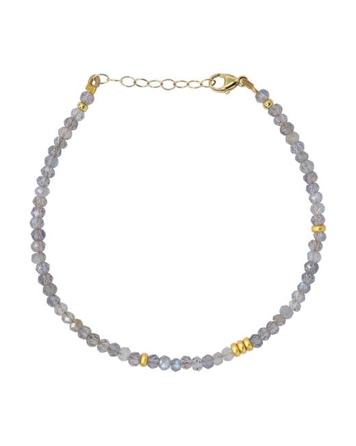 Bombyx House Metallic Labradorite Bead Bracelet
