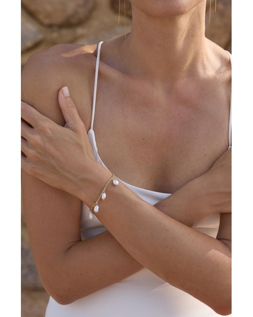 Chiara Tedeschi Jewellery Metallic Keshi Bracelet