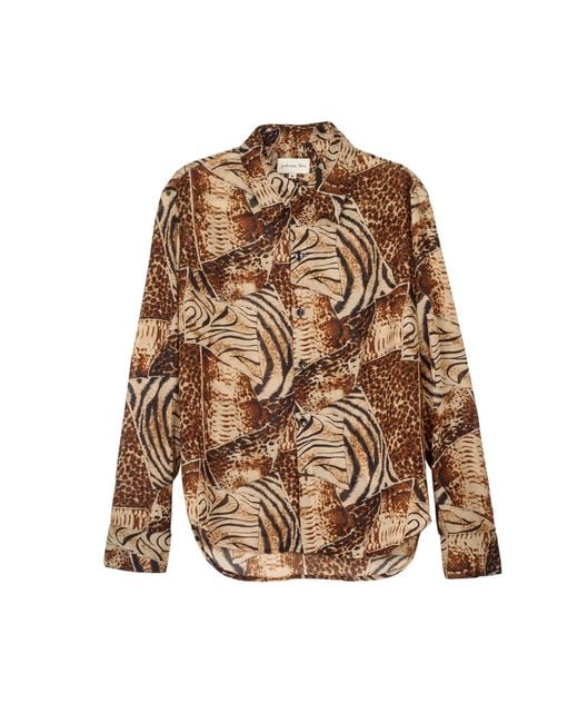 Paloma Lira Brown Tiger Shirt for men