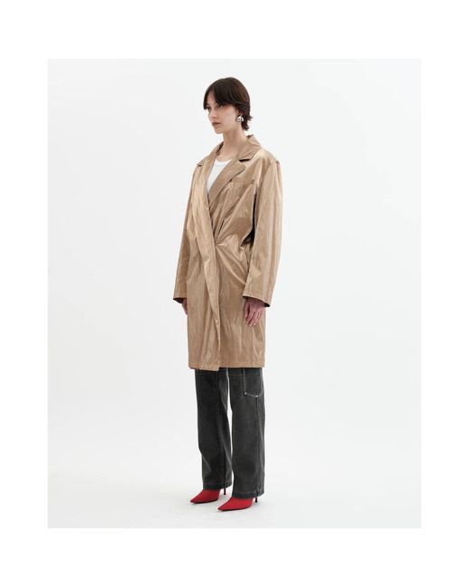 Jakke Brown Twisted Long Blazer