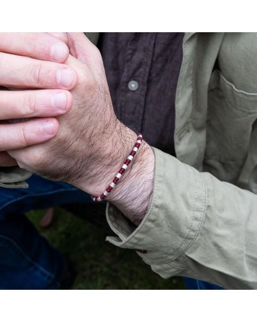 Harbour Uk Purple Yule Viking Rope Bracelet for men