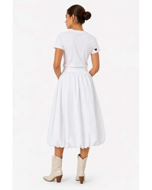 House of Kind White The Spreading Sunshine Skirt- Balloon Skirt