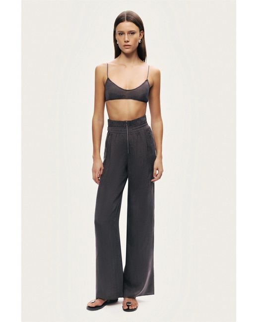 Nocturne Gray Relaxed Wide-Leg Pants
