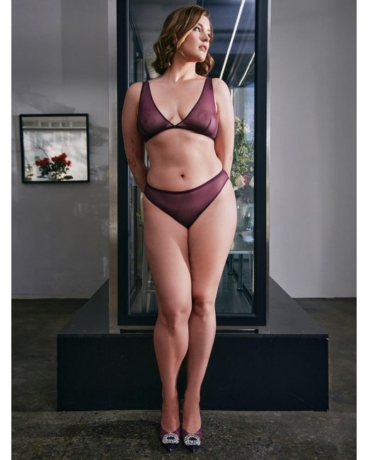 BonBon Lingerie Purple Stardust Plum Full Brief