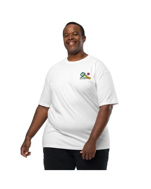 Anchor and Crew White Gustatory Originals Shapes & Heavy Cotton Embroidered T-Shirt for men