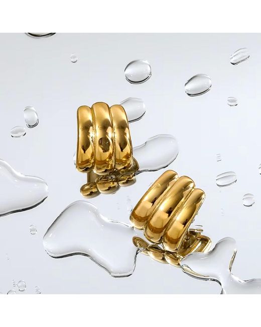 Mickey's Girl Metallic Golden Monroe Waterproof Earrings