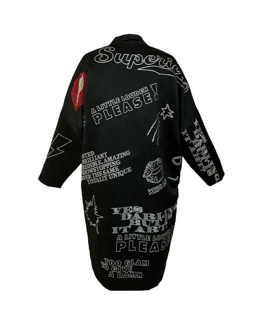 Maxjenny Black Festive Coat
