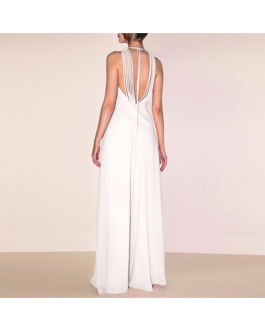 Angelika Jozefczyk White Neutrals Wide-Leg Trousers Hera Ecru