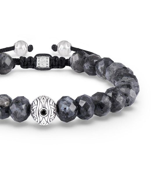 AWNL Metallic Tremolite Mystical Symbol Macrame Bracelet for men