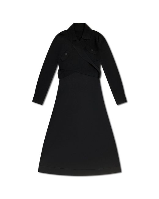 Roch Perel Black Knitted Two Piece Bolero Dress