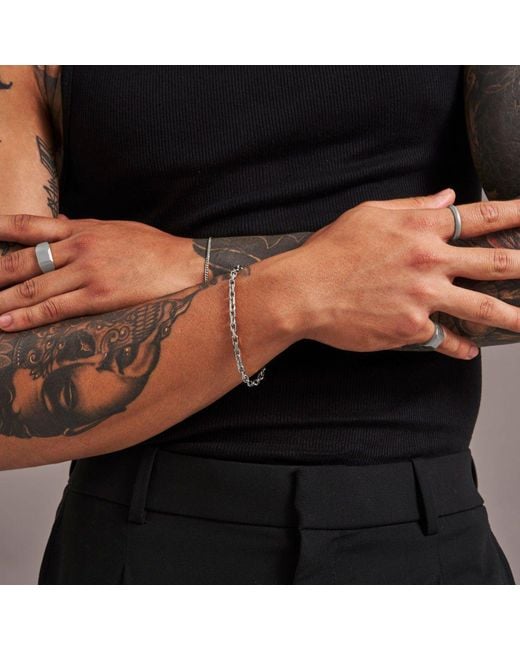 7879 Metallic Platinum Forte Chain Bracelet
