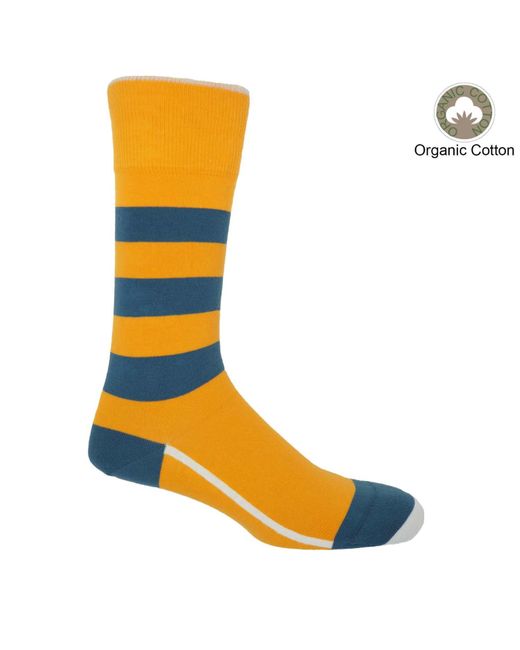 Peper Harow - Made in England Orange Organic Socks Bundle – for men