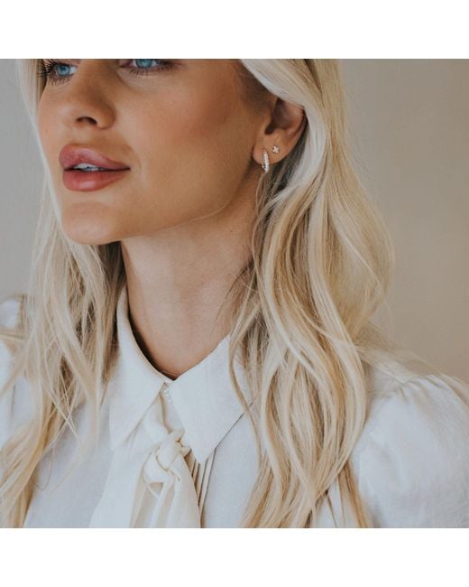 Dainty London Metallic Rockpool Hoops