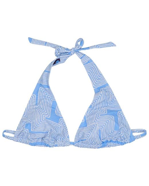 Lords of Harlech Blue Raquel Inter Twine Bikini Top