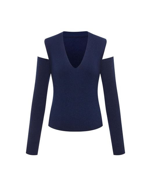 Emma Wallace Blue Min Top