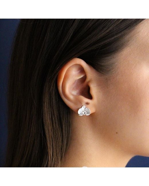 Agora Jewellery Metallic Orchid Earrings