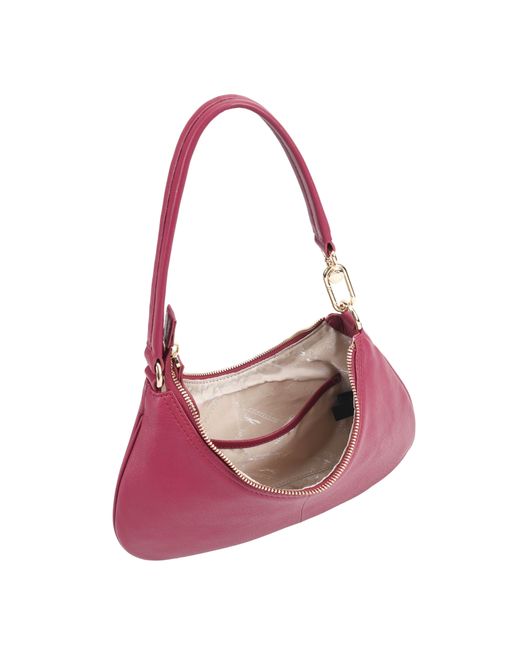 Paul Costelloe Purple Tirana Leather Shoulder Bag