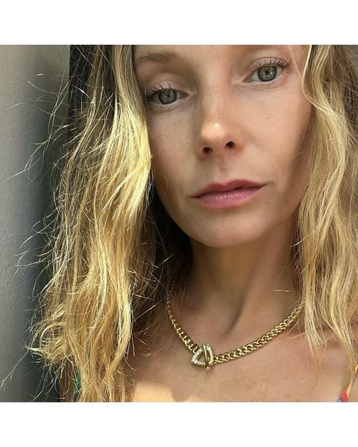 Native Gem Metallic Triomphe Necklace- 14K Plate
