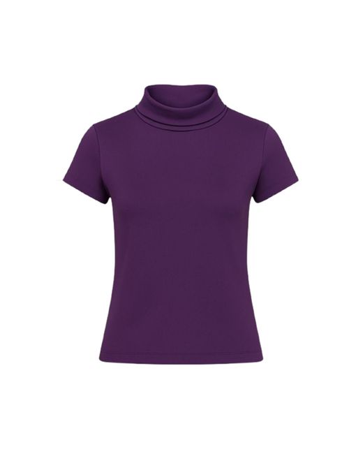 Conquista Purple Short Sleeve Mauve Top
