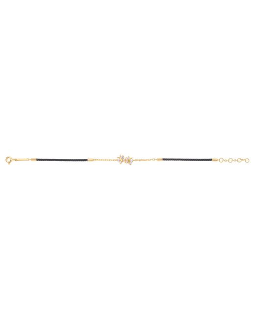 BLOOMTINE | Earth Angel HQ Metallic Enchanting Flutterfly Vermeil Butterfly Silk Cord Thread Bracelet