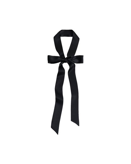 Lost Pattern Black La Collectionneuse Silk Ribbon Scarf