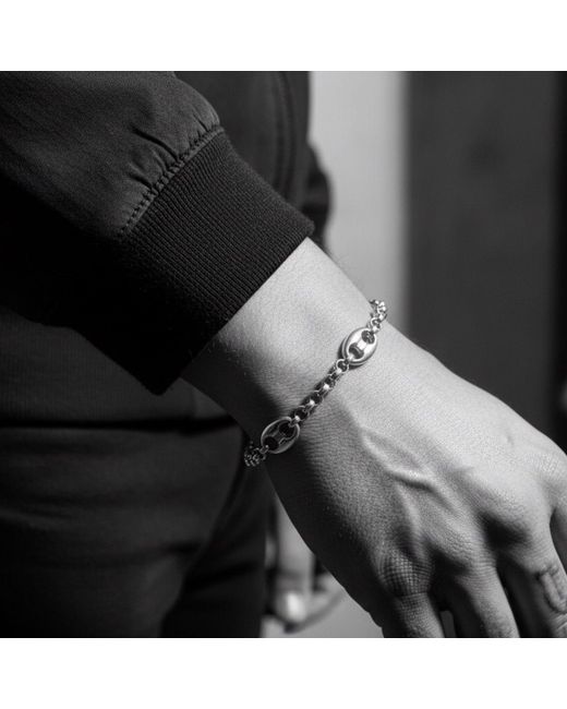 Tg-Jewellery by Tamara Gervasio Metallic Anchor Chain T-Bar Bracelet – Sterling