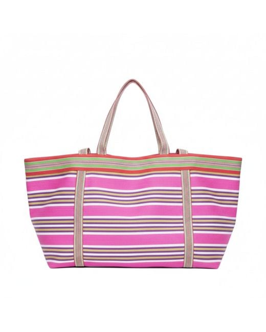 La Mandarine Purple Super Xl Beach Bag Made From Recycled Plastic