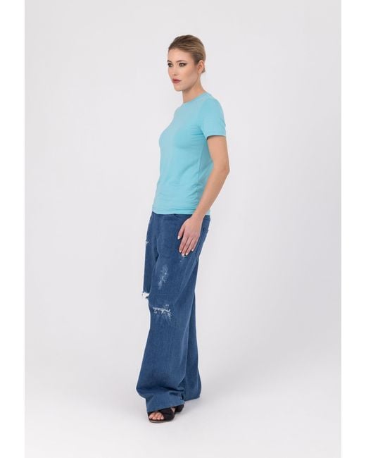 Helene Galwas Blue Franca Basic Tshirt