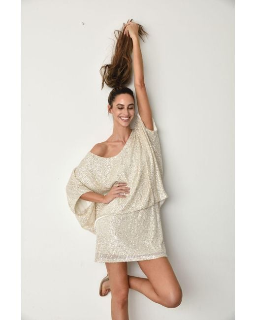 Muche Et Muchette Natural Cheri Sequins Skirt/Mini Dress