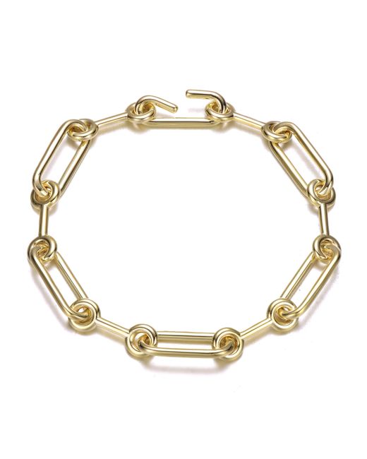 Genevive Jewelry Metallic Rachel Glauber Link Chain Bracelet