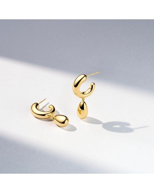 Sif Jakobs Jewellery Metallic Earrings Goccia Pendolo Pianura