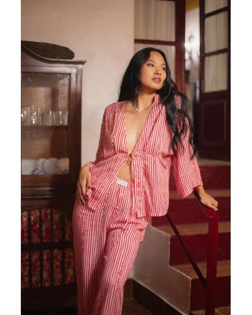 Wild Lovers Pink Flor Pyjama Kimono