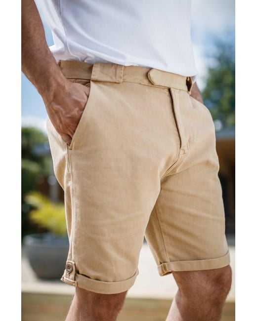 &SONS Trading Co Natural Neutrals &Sons Virgil Chino Shorts Tan for men