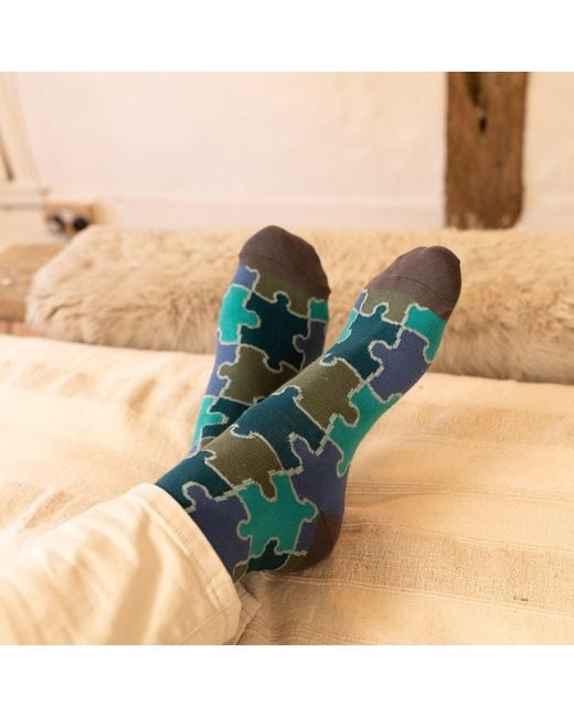 Peper Harow - Made in England Green Socks Bundle – Jigsaw for men