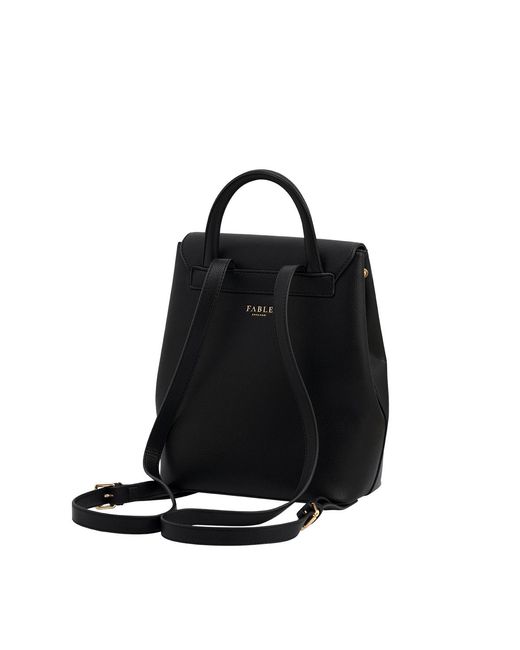 Fable England Black Laura Small Backpack