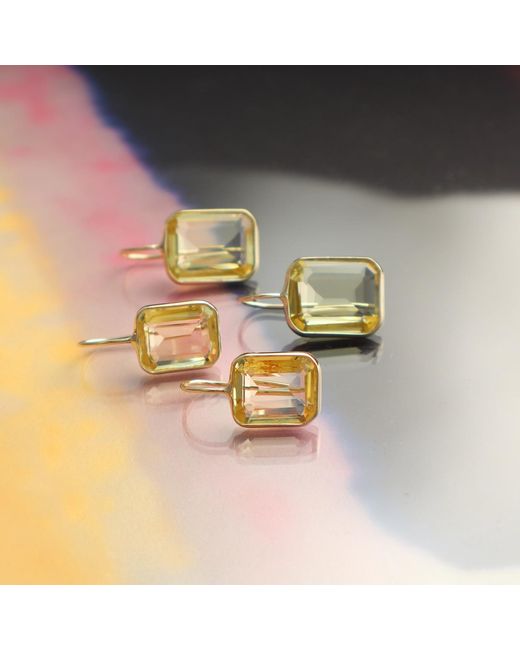 Hye Jane Jewelry Metallic Small Gemma Lemon Quartz Earrings