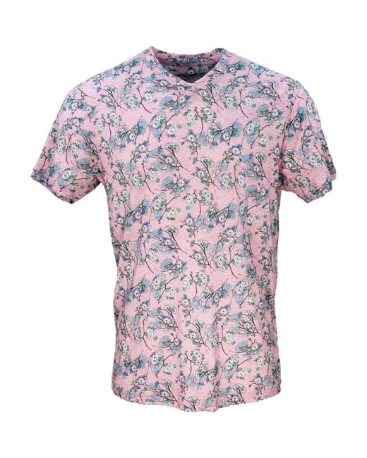 Lords of Harlech Pink Maze Blossom Canvas for men